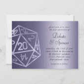 RPG Luxe | Paarse Glans Tafelblad Rollenspeler Dob Kaart (Voorkant)