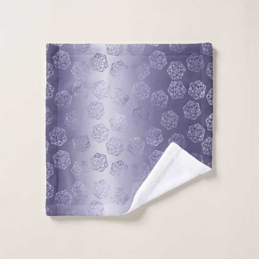 RPG Luxe | Tablette Imaginaire violet PnP Jeu Dice (Gant de toilette)