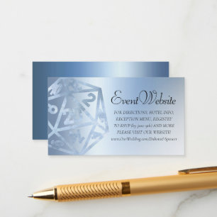 RPG Luxe Website van Blue Fantasy Tabletop Gamer Informatiekaartje