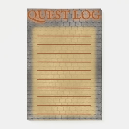 RPG Quest Log Post-it® Notes (Voorkant)