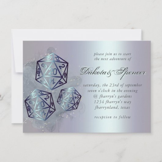 RPG Splash | Navy Sheen Fantasy tafelblad PnP Game Kaart (Voorkant)