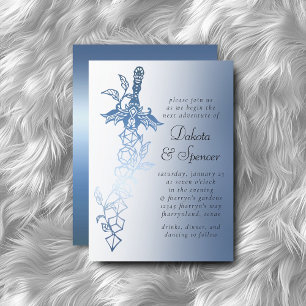 RPG Sword Luxe Blue Sheen Fantasy Tafelblad Game Kaart