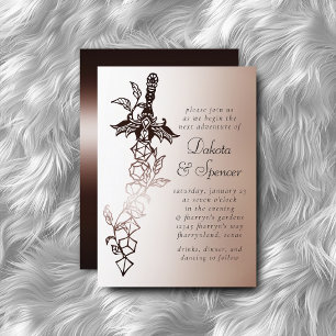 RPG-zwaard Copper Fantasy Tafelblad Gamer Dice Kaart