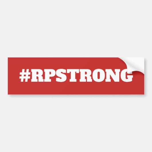 #RPSTRONG Bumpersticker (Voorkant)