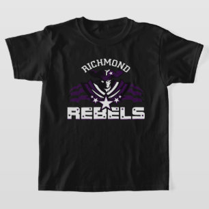 RR 01 Witte rebelse Logo Kinder T-Shirt