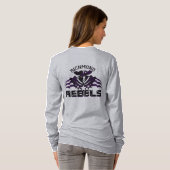 RR 03 | Logo noir Rebel féminin T-shirt à deux côt (Dos entier)