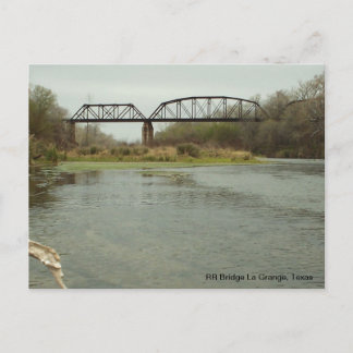 RR Bridge La Grange, Texas Briefkaart
