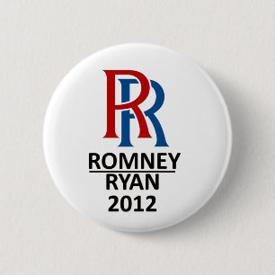 RR Romney Ryan '12 Ronde Button 5,7 Cm