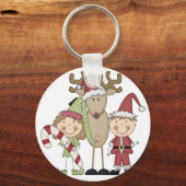Rrendieren en Elves T-shirts en cadeautjes Sleutelhanger (Voorkant)