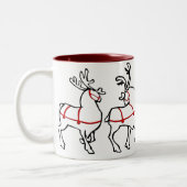 Rrendierenkoffiebeker kerstcadeautjes voor Mok (Links)