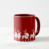 Rrendierenkoffiebeker kerstcadeautjes voor Mok (Voorkant rechts)