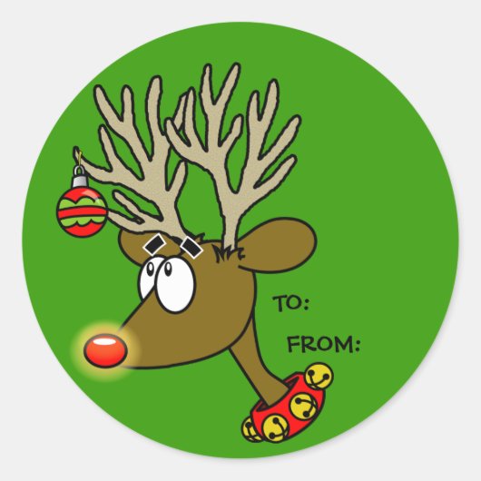 Rrendierfeestdag Gift Stickers (Voorkant)