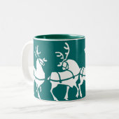 Rrendierkoffiebeker kerstbekers voor Mok Dec (Voorkant links)