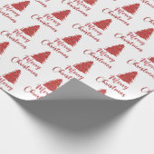 Rrendierrode glitter - vrolijke kerst cadeaupapier (Hoek)