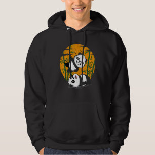 Rrestatie Pandas Chinese Bamboe Eating Animals Hoodie