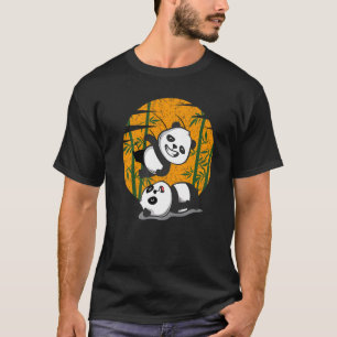 Rrestatie Pandas Chinese Bamboe Eating Animals T-shirt