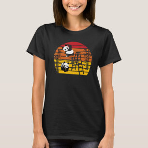 Rrestatie Pandas Chinese Bamboe Eating Animals T-shirt