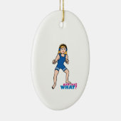 Rrestler - licht/klonen keramisch ornament (Rechts)