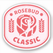RRFSC 2024 Rosebud Classic Vinyl Sticker (Voorkant)