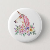 Rround Unicorn Button drukt uzelf ontwerper uit (Voorkant)