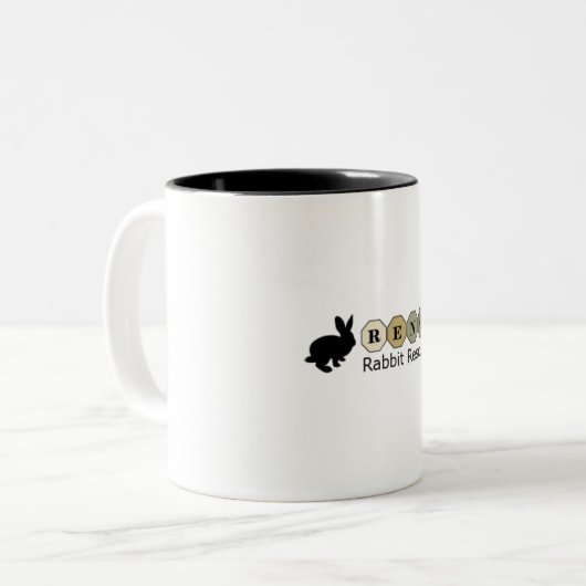 RRR-Mok Tweekleurige Koffiemok (Voorkant links)