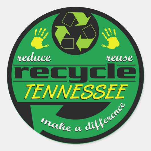 RRR Tennessee Ronde Sticker (Voorkant)