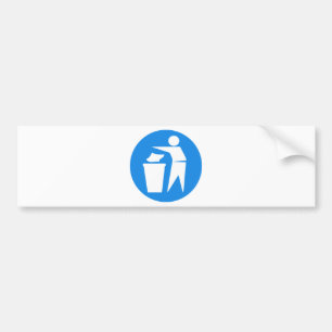 RRRE VERMINDERT DE HERGEBRUIK RECYCLENE DRAAGSTOEL BUMPERSTICKER