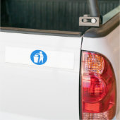 RRRE VERMINDERT REUSE RECYCLEN GARBAGE LITTER TRAS BUMPERSTICKER (Op Truck)