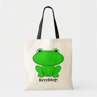 Rrribbit! Green Froggie Tote Bag