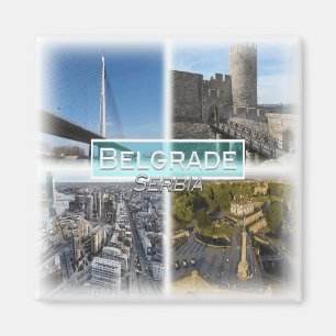 RS0004 Europa, Servië, Belgrado, koelkast Magneet
