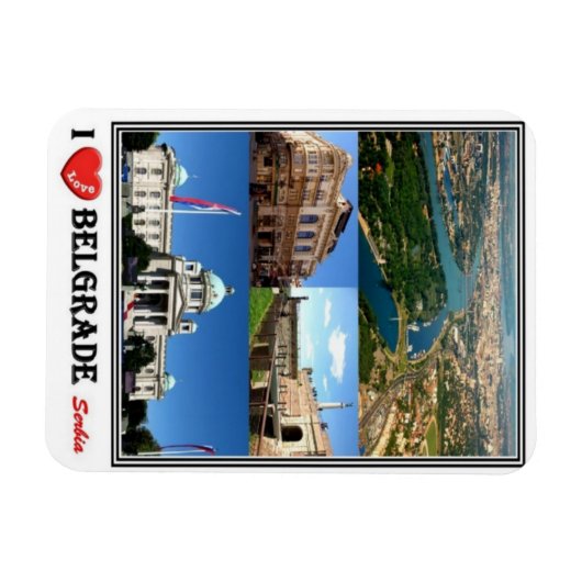 RS Servië - Belgrado - I Love Mosaic - Magneet (Horizontaal)
