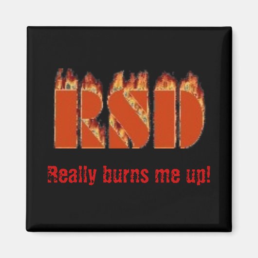 RSD, brandt me echt op! Magneet (Voorkant)