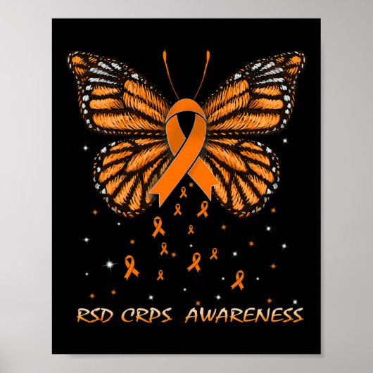 RSD CRPS Awareness Butterfly Poster (Voorkant)