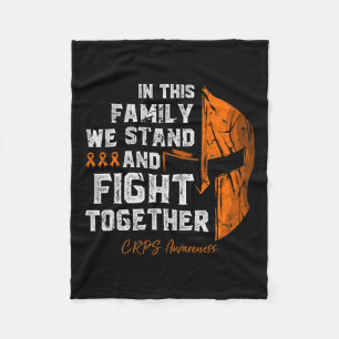 RSD-CRPS Awareness Family Support Spartan Warrior Fleece Deken