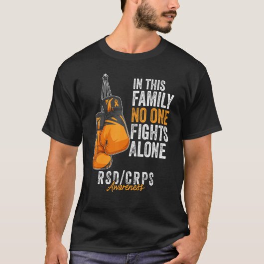 RSD CRPS Awareness Month Gloves Orange Ribbon T-shirt (Voorkant)