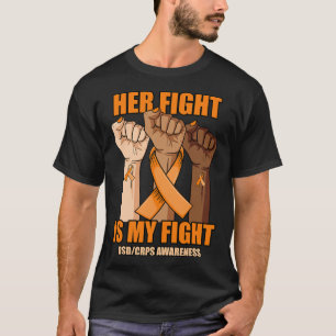 RSD CRPS Bewustzijn Haar Vecht Is Mijn Vecht Hand T-shirt