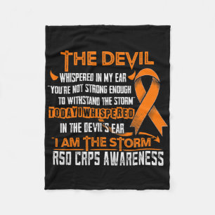 RSD CRPS Bewustzijn Ik Ben De Storm Duivel Fleece Deken