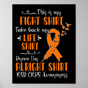 RSD CRPS Bewustzijn Mijn Vecht Poster