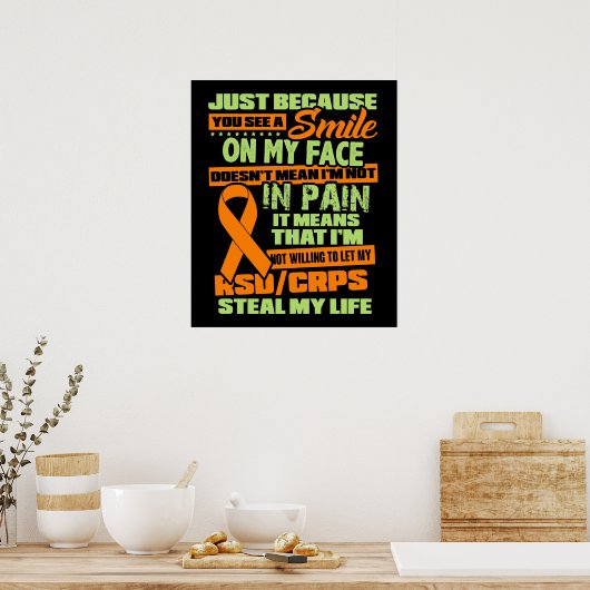 RSD CRPS-bewustzijn Poster (Keuken)