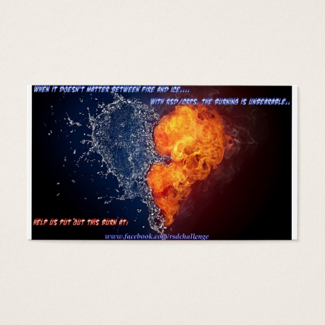 RSD/CRPS-definitiekaarten Visitekaartjes (Voorkant)