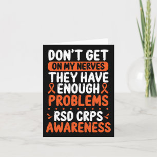 Rsd Crps Krijger Oranje Lint Op Mijn Zenuwen Crps  Kaart