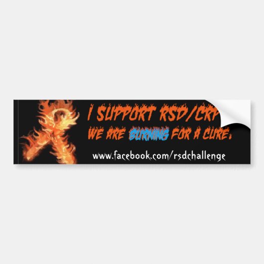 RSD/CRPS-reflectiestoel Bumpersticker (Voorkant)