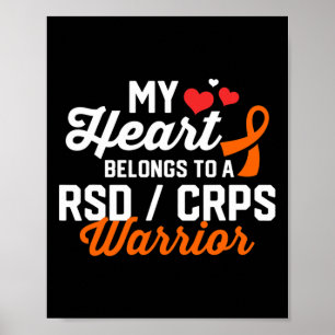 RSD CRPS Warrior Survivor Support Awareness Recove Poster