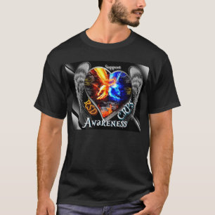 RSD CRPS Wingd Flaming Hands Heart Shirt