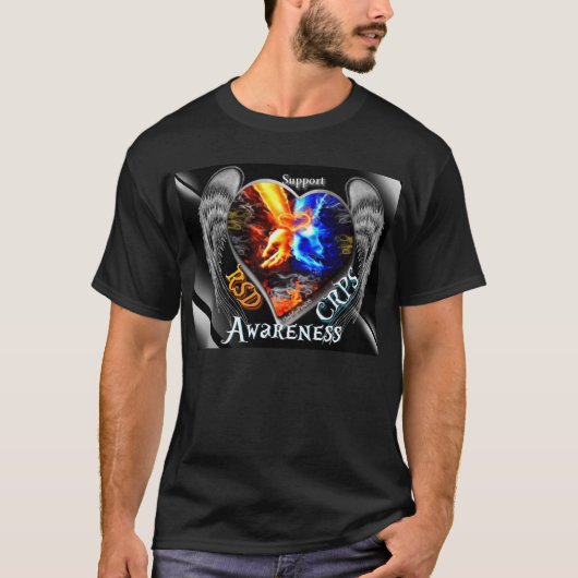 RSD CRPS Wingd Flaming Hands Heart Shirt (Voorkant)