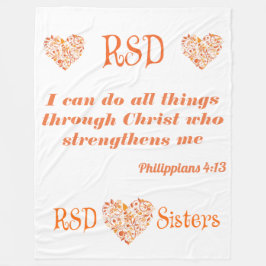 RSD hardt Bijbelse Filippijnen 4:13 Fleece Deken