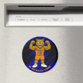 RSD WILDCATS SPORTS MAGNET BLEU ET NOIR BG, (In Situ (Lave-vaisselle))