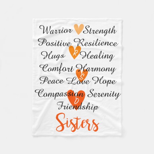 RSD-zusters Affirmationket Blanket Fleece Deken (Voorkant)