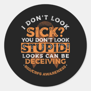 RSDCRPS Bewustzijnsverzorgers en patiënten Ronde Sticker
