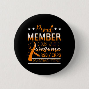 RSDCRPS Warrior Team Oranje Complex Regional Pain Ronde Button 5,7 Cm